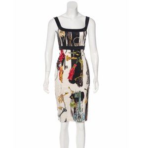 Diane Von Furstenberg Silk-Blend Printed Dress